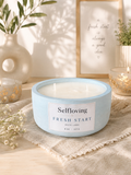 Selfloving Fresh Start – White Linen Scented Candle, 8 oz