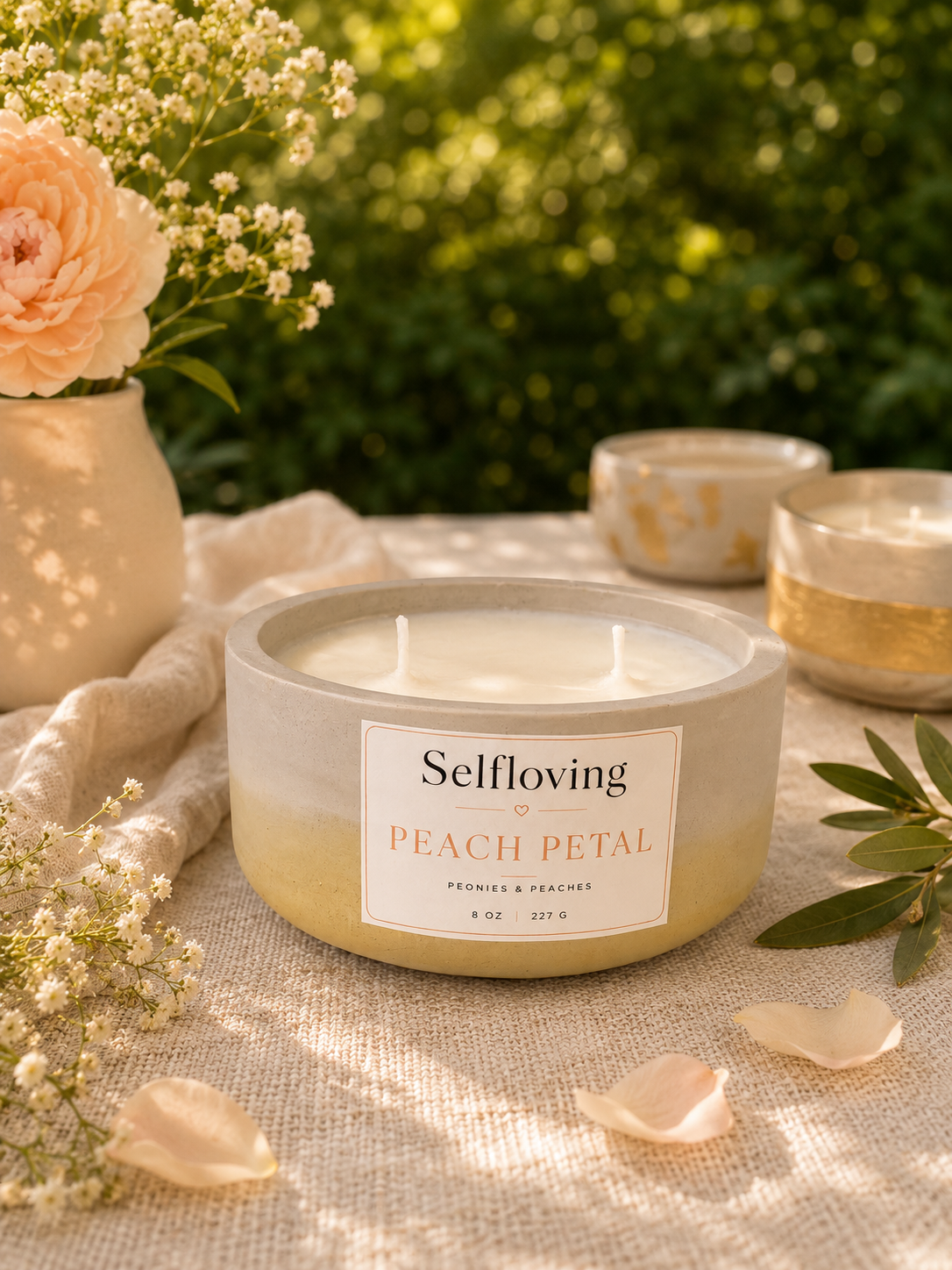 Selfloving Sun Kiss – Strawberry & Orange Scented Candle, 8 oz